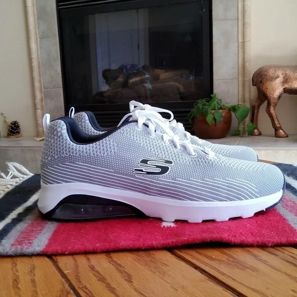 Men's Skechers 💚💛🧡💙 New, No Box, Gray.  Air Cooled Memory Foam. Size 12 - Picture 2 of 3